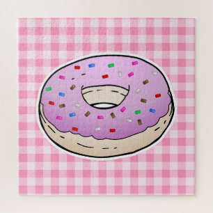 Beautiful Pink Doughnut Jigsaw Puzzle
