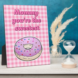 Beautiful Pink Doughnut Plaque
