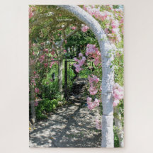 Beautiful Pink Flower Arch Puzzle