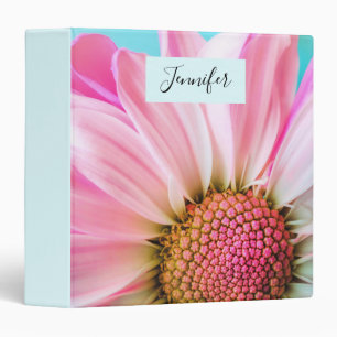Beautiful Pink Flower Close Up Photo Binder