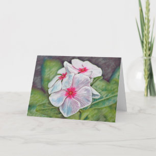 Beautiful Pink Flowers Art Note Card