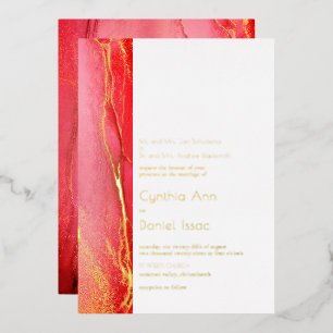 Beautiful Pink Gold Abstract Wedding
