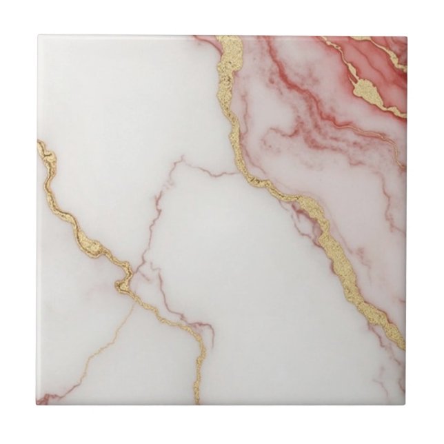 Beautiful pink gold home tiles (Front)