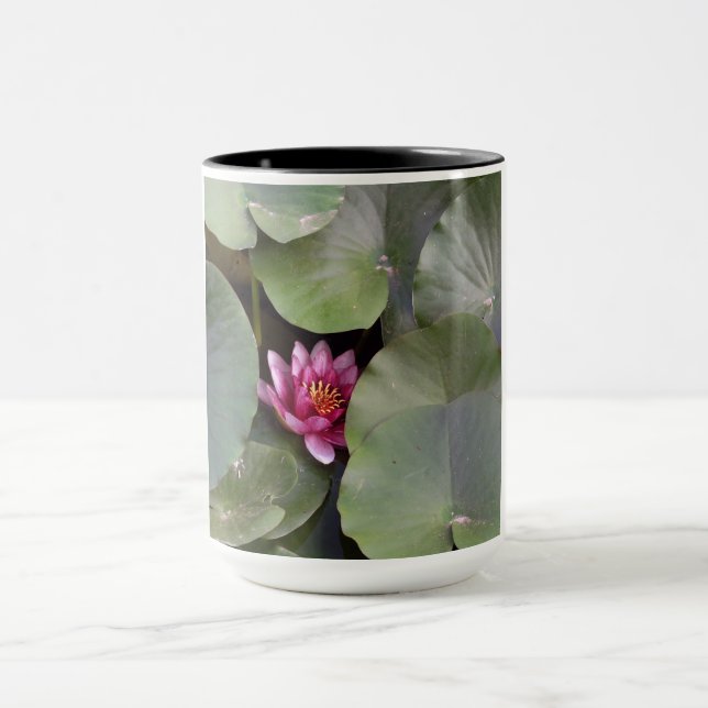 Beautiful Pink Lotus Flower  Mug (Center)