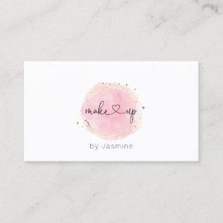 ★ Beautiful  Pink Make up Business Card