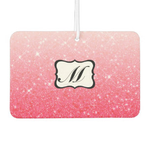 Beautiful Pink Monogrammed Air Freshener