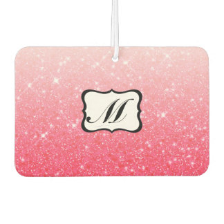 Beautiful Pink Monogrammed Air Freshener