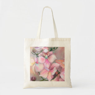Beautiful Pink Orchid Flowers - Original Painting Tote Bag