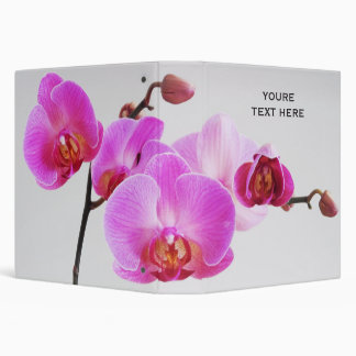 Beautiful Pink Orchids Binder