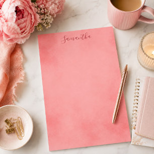 Beautiful Pink Parchment Stationery