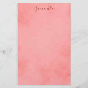 Beautiful Pink Parchment Stationery