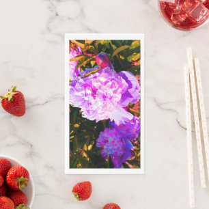 Beautiful Pink Peonies Napkin