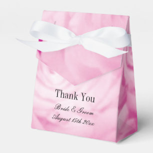 Beautiful pink rose flower photo print wedding favor box