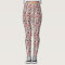 Beautiful Pink Rose Leggings