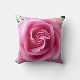 Beautiful Pink Rose Throw Pillow
