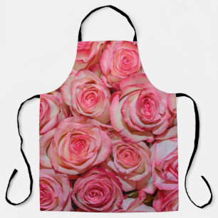 Beautiful pink roses apron
