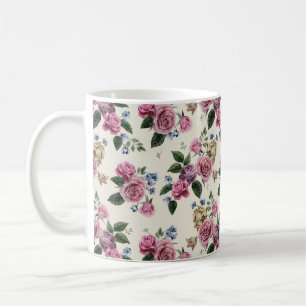 Beautiful Pink Roses Coffee Mug