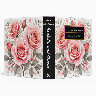 Beautiful Pink Roses Luxury Popular Collection Binder