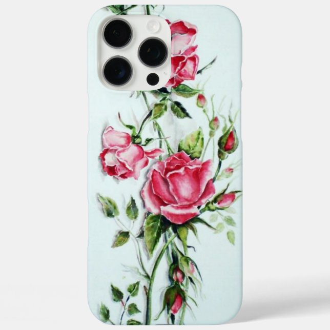 BEAUTIFUL PINK ROSES ND ROSEBUDS Case-Mate iPhone CASE (Back)
