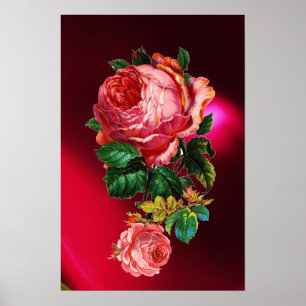 BEAUTIFUL PINK ROSES POSTER