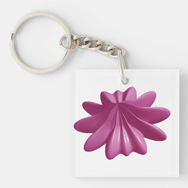 Beautiful Pink Starfish Keychain (Front)