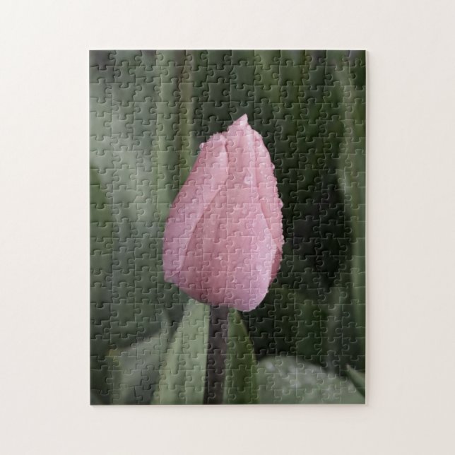 Beautiful pink tulip puzzle (Vertical)