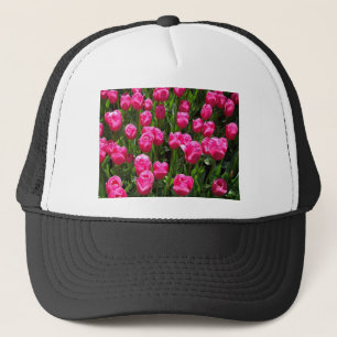BEAUTIFUL PINK TULIPS TRUCKER HAT