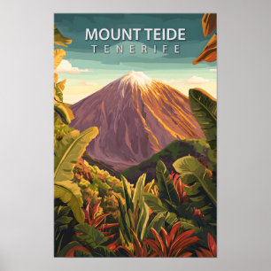 Beautiful Place Mount Teide Tenerife Travel Poster