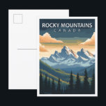 Beautiful Place Rocky Mountains Canada Travel Postcard<br><div class="desc">Beautiful Place Rocky Mountains Canada Illustration Travel</div>