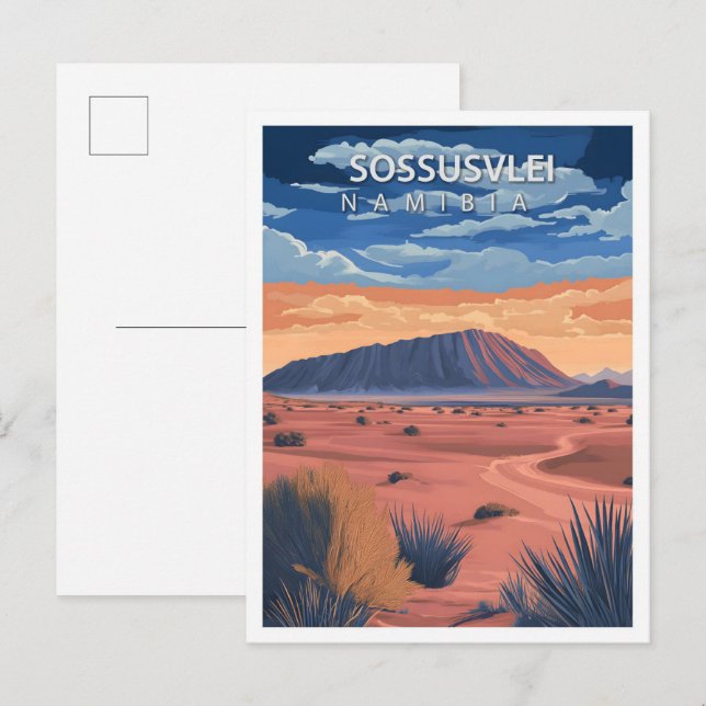 Beautiful Place Sossusvle Namibia Travel Postcard (Front/Back)