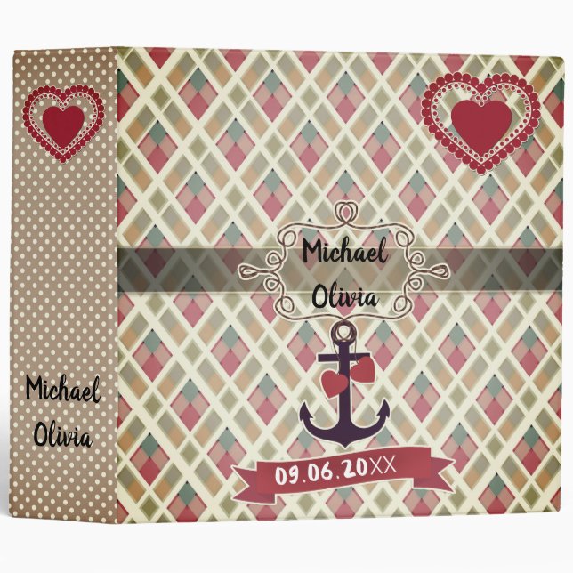 Beautiful, plaid binder (Front/Spine)