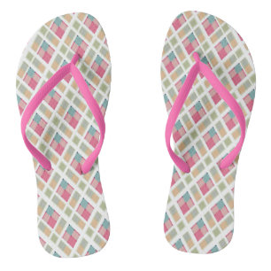 Beautiful, plaid flip flops