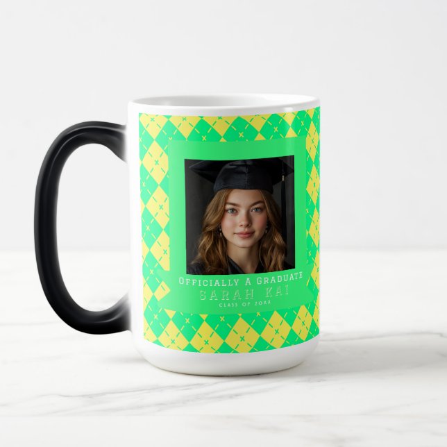 Beautiful Plaid Pattern Certified Doctor Magic Mug (Left)