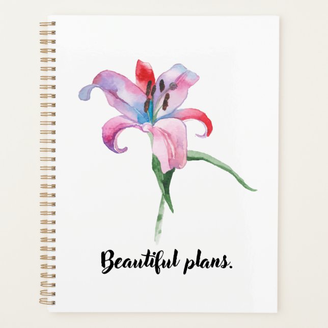 Beautiful plans Planner (Front)