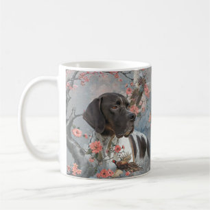 Beautiful pointer with pheasants  coffee mug