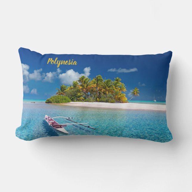 Beautiful Polynesia Lumbar Pillow (Front)