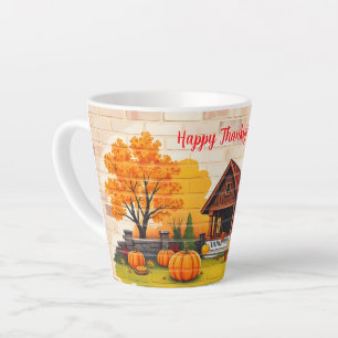 Beautiful Popular Happy Thanksgiving Fall Latte Mug