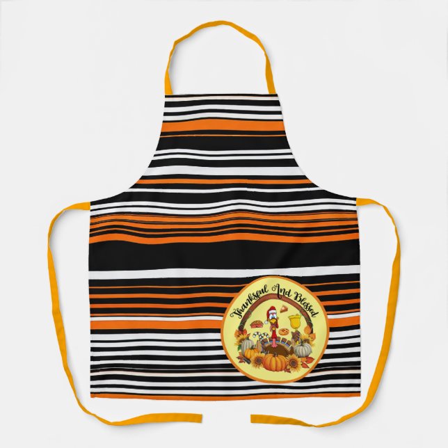 Beautiful Popular Thanksgiving Autumn Collection Apron (Front)