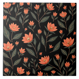 Beautiful Popular Vintage Floral Collection Tile