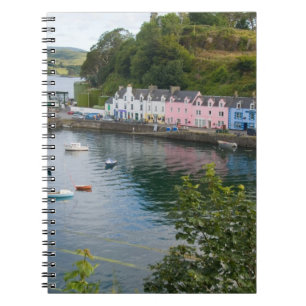 Beautiful port and sailboats with reflections in 2 notebook