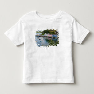 Beautiful port and sailboats with reflections in 2 toddler t-shirt