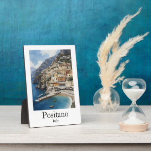 Beautiful Positano Italy Scenery Painting Plaque