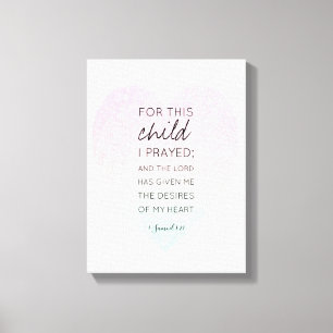 Beautiful Precious Scripture Bible Verse Inspired Canvas Print