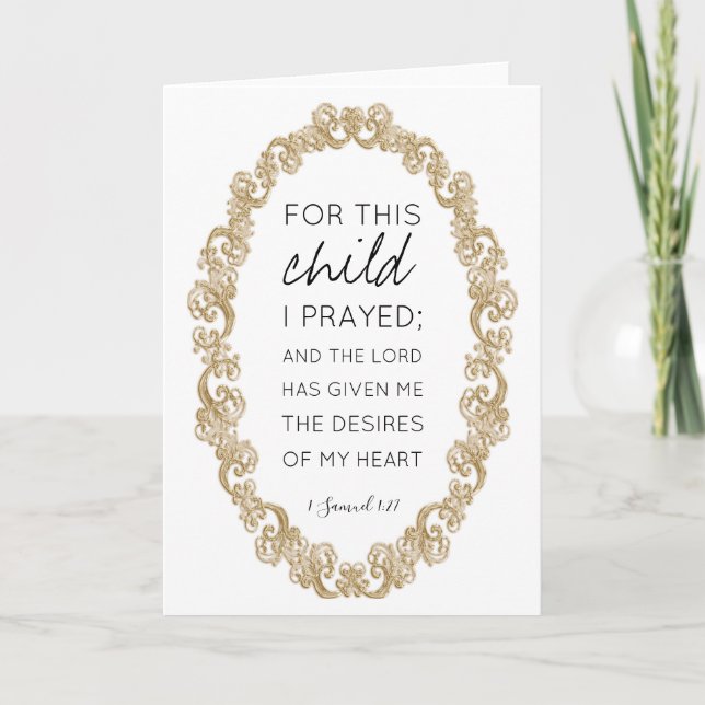 Beautiful Precious Scripture Bible Verse Inspired Card (Front)
