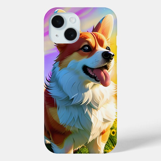Beautiful Pretty Corgi Puppy Dog 2 Case-Mate iPhone Case (Back)