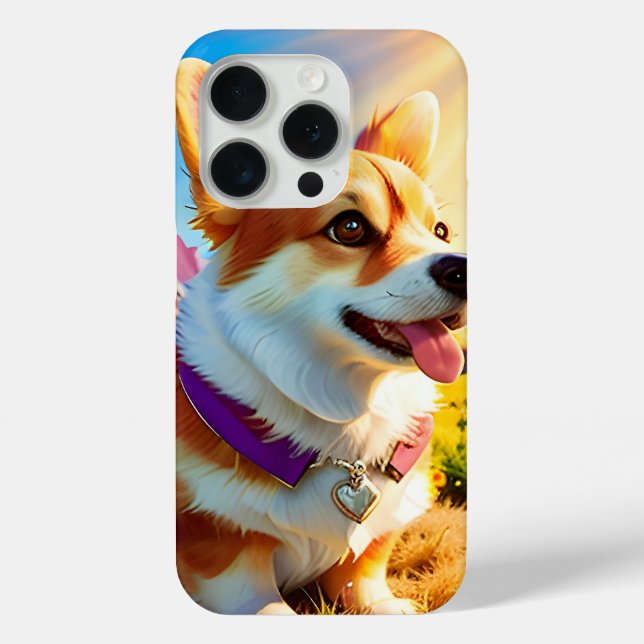 Beautiful Pretty Corgi Puppy Dog 4 Case-Mate iPhone Case (Back)