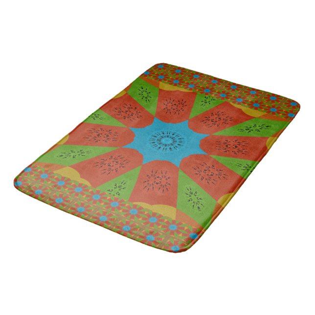 Beautiful Pretty Unique Exceptional colours design Bath Mat (Angled)
