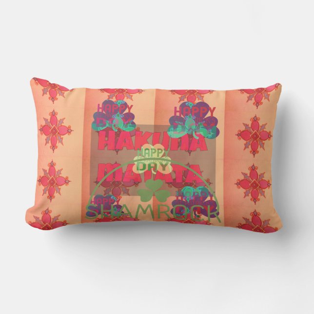Beautiful Pretty Uniquely Exceptional St. Patrick Lumbar Pillow (Front)
