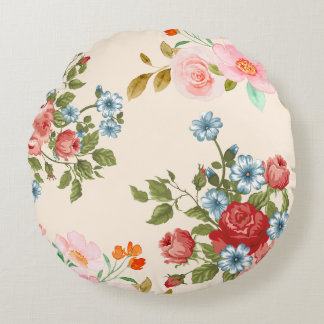Beautiful print  round pillow