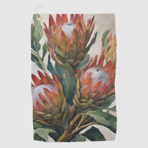 Beautiful Protea Flowers from South Africa Golf Towel